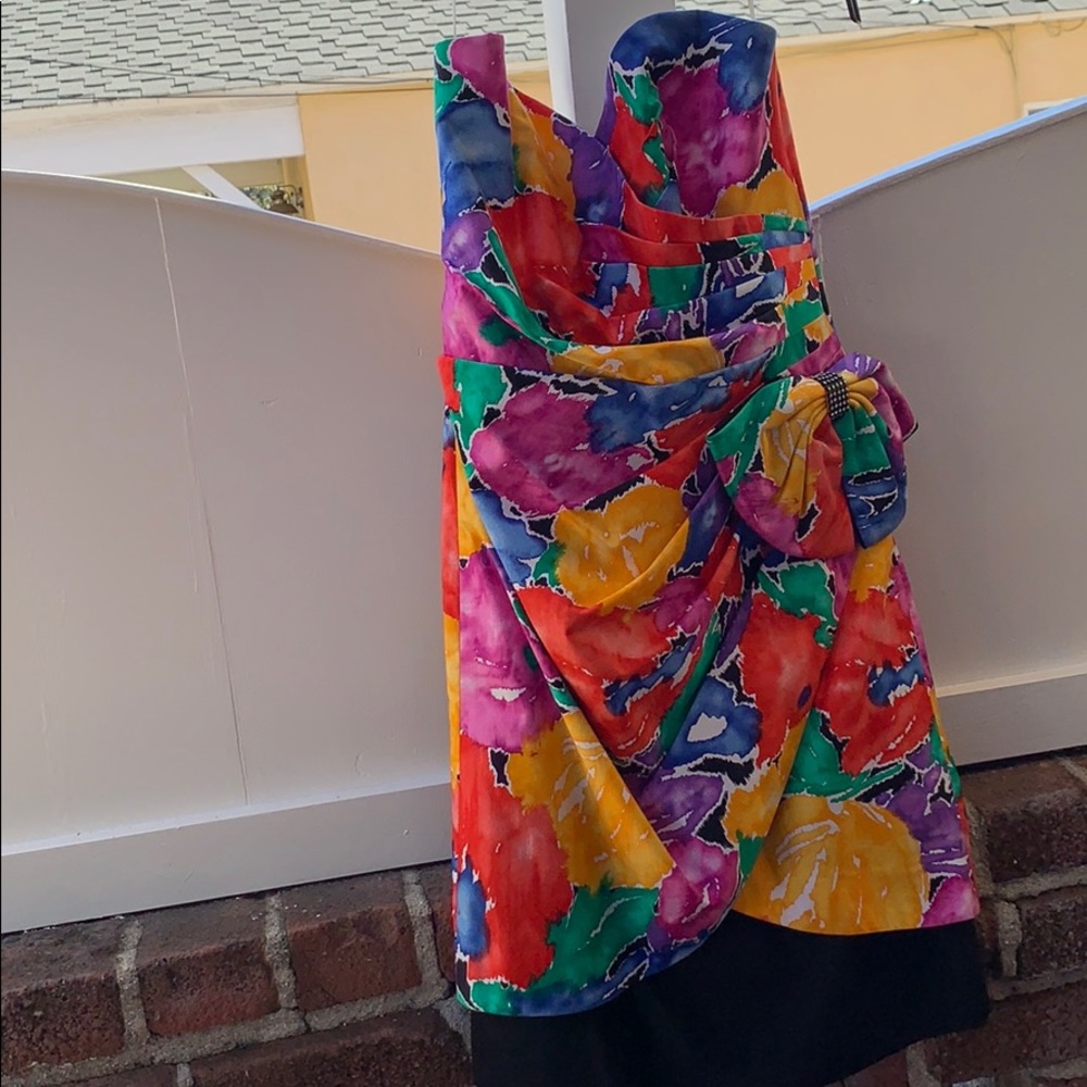 Dress Strapless floral